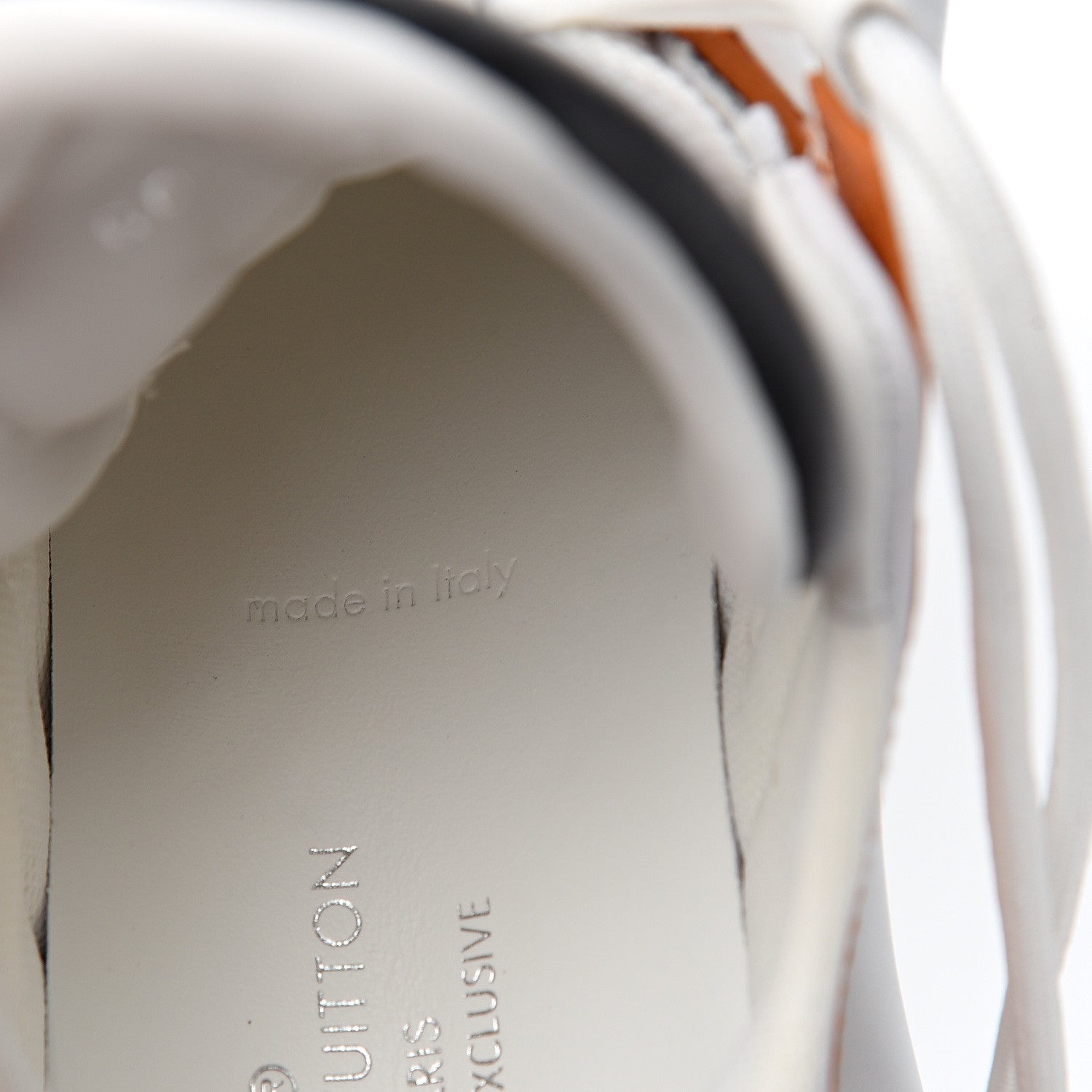 Louis Vuitton Calfskin Technical Nylon LV Archlight Sneakers 37 White Orange Blue 9 of 9