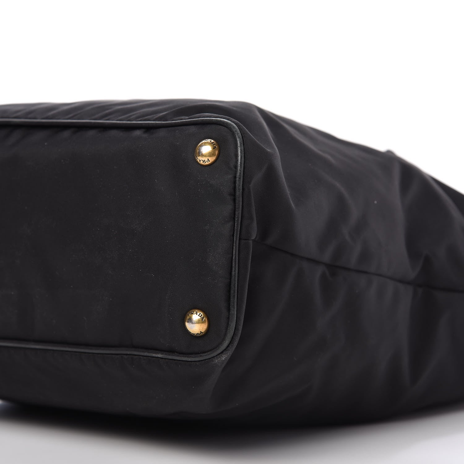 Prada Tessuto Nylon Soft Calf Tote Black 7 of 10