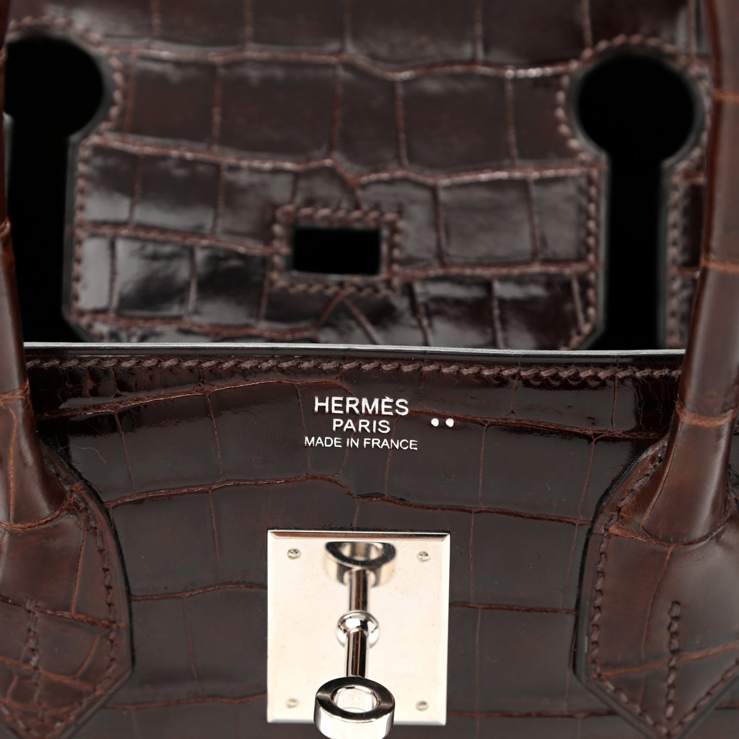 Shiny Niloticus Crocodile Birkin 30 Havane