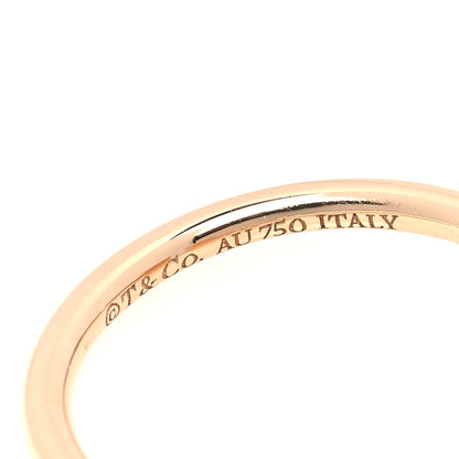 Tiffany 18K Rose Gold Diamond T Wire Ring 49 5 4 of 5