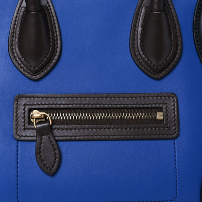 Celine Smooth Calfskin Bullhide Nano Tri-Color Luggage Indigo 8 of 14