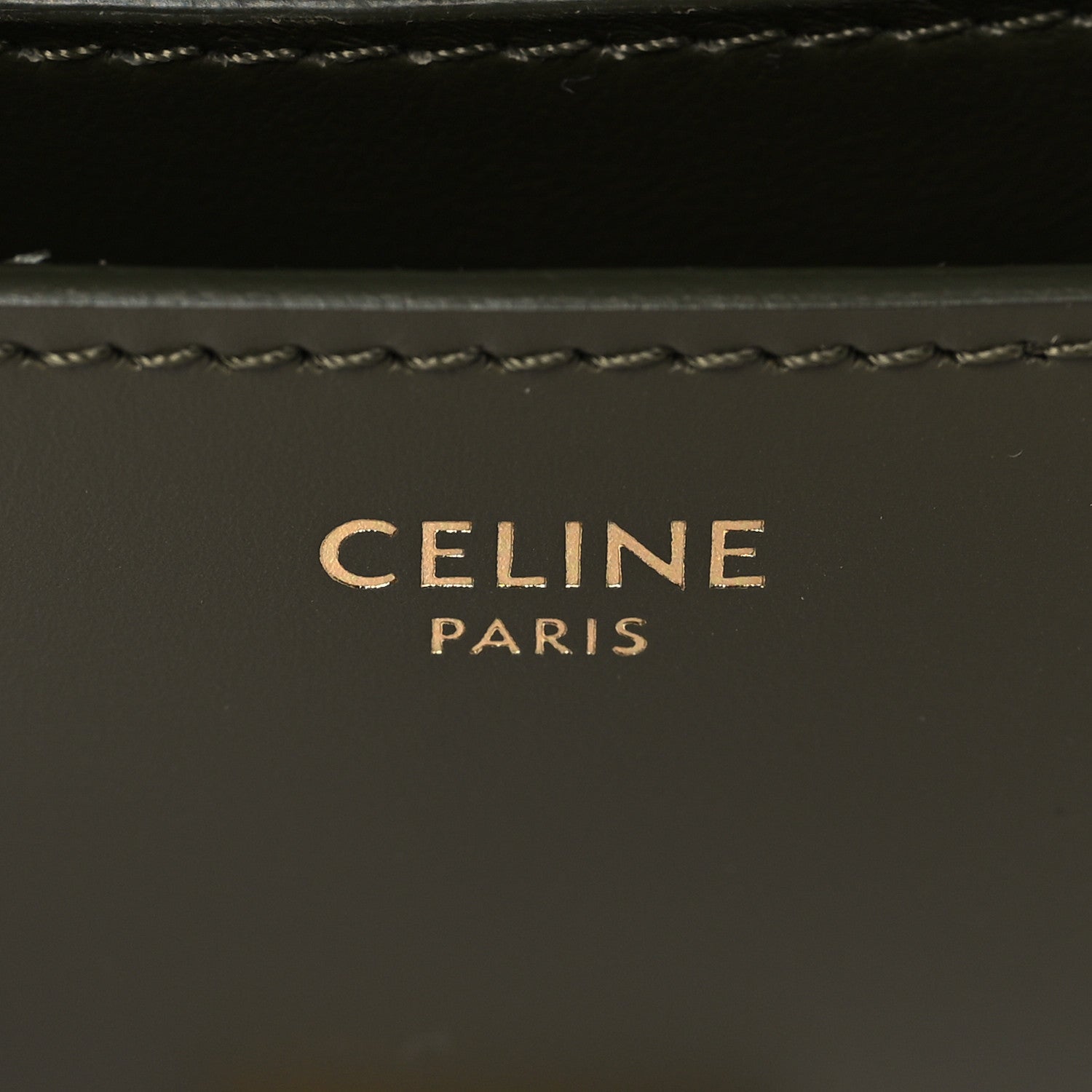 Celine Box Calfskin Small Classic Box Flap Bag Dark Olive 5 of 8