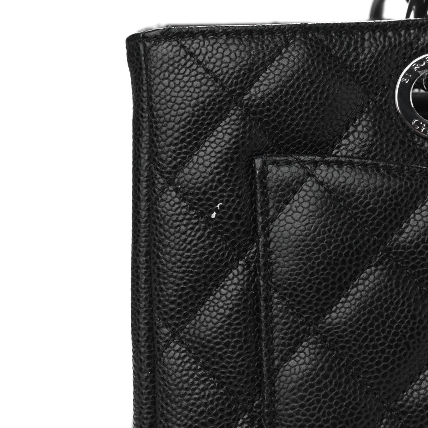 Chanel Caviar Quilted Grand Shopping Tote GST Black 11 of 11