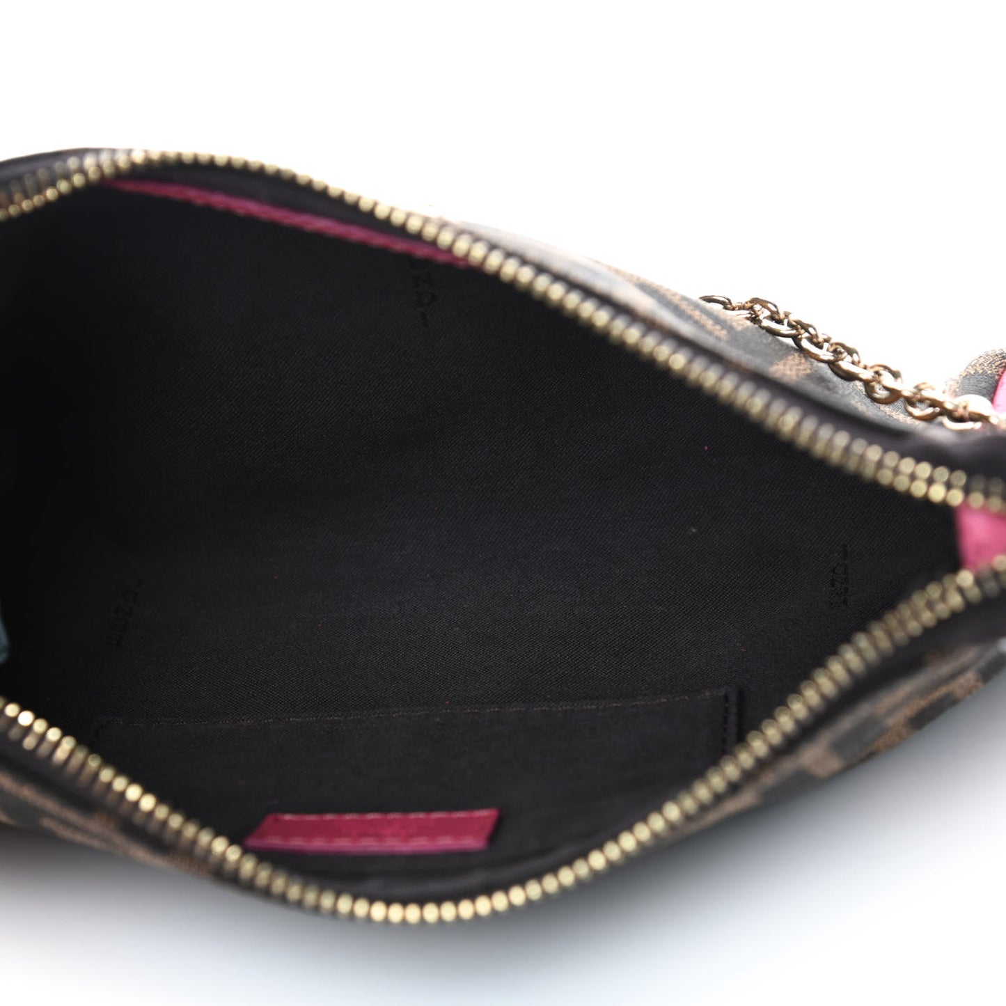 Zucca Vitello Elite Mini Pouch Crossbody Tobacco Fuxia
