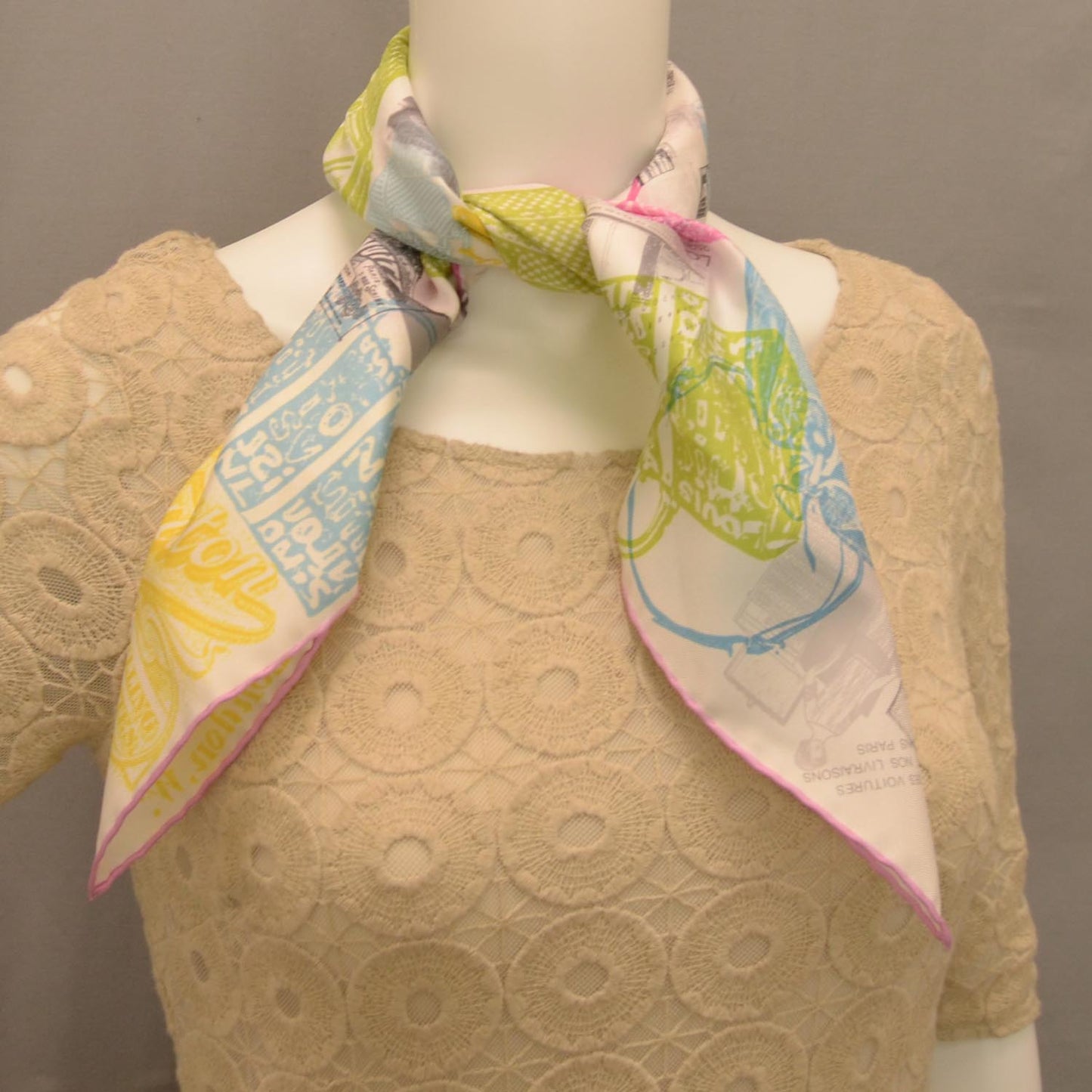 Silk Travel Pop Art Scarf