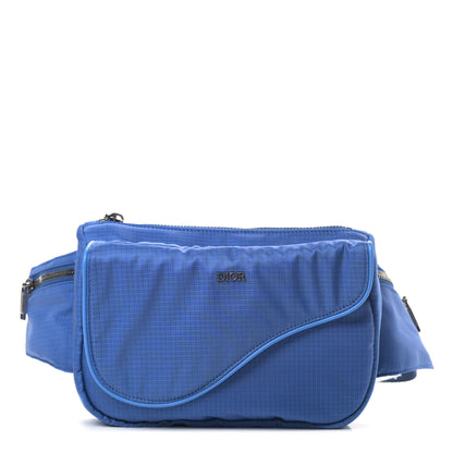 Christian Dior Nylon Saddle Belt Bag Blue 1 of 4