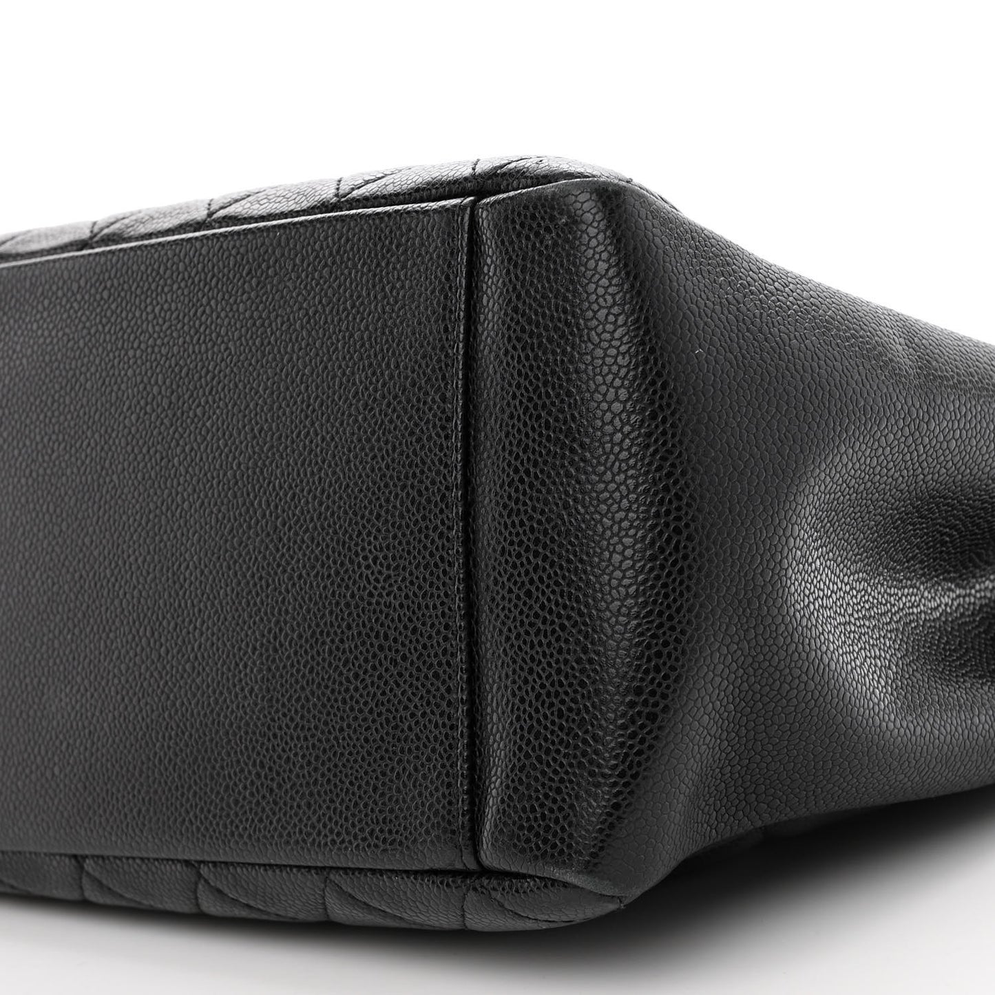 Caviar Quilted Grand Shopping Tote GST Black
