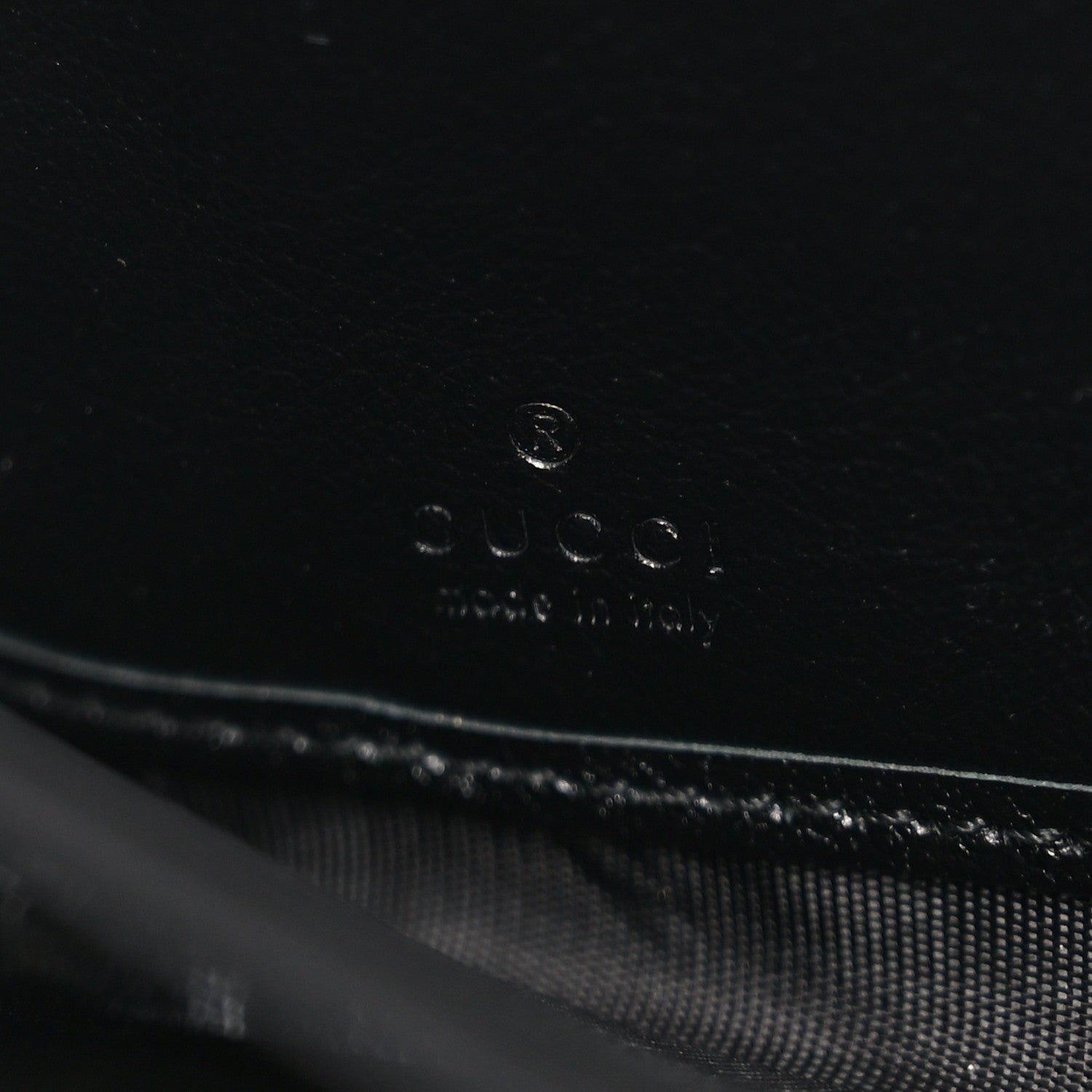 Gucci Vintage Effect Calfskin Matelasse Diagonal Torchon GG Marmont Zip Around Wallet Black Romantic Cherry 6 of 7