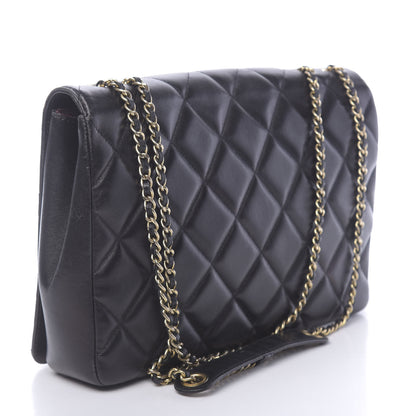 Chanel Lambskin Quilted Medium Diamond CC Flap Black 3 of 18