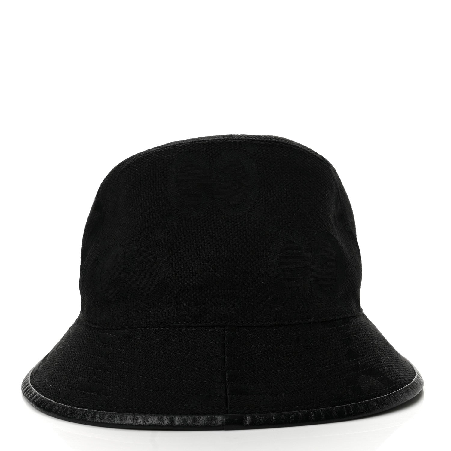 ‼️美品‼️☘️GUCCI グッチ ジャンボＧＧバケットハット 黒☘️ボックスなど付き☘️ Gucci Monogram Jumbo GG Bucket Hat M Black 1981580 – FASHIONPHILE