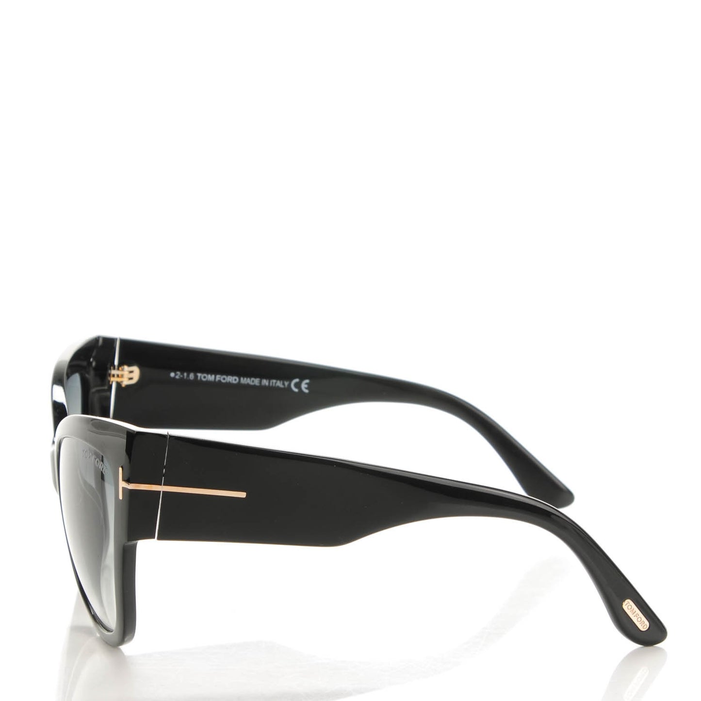 Acetate Anoushka Cat Eye Sunglasses TF371 Black