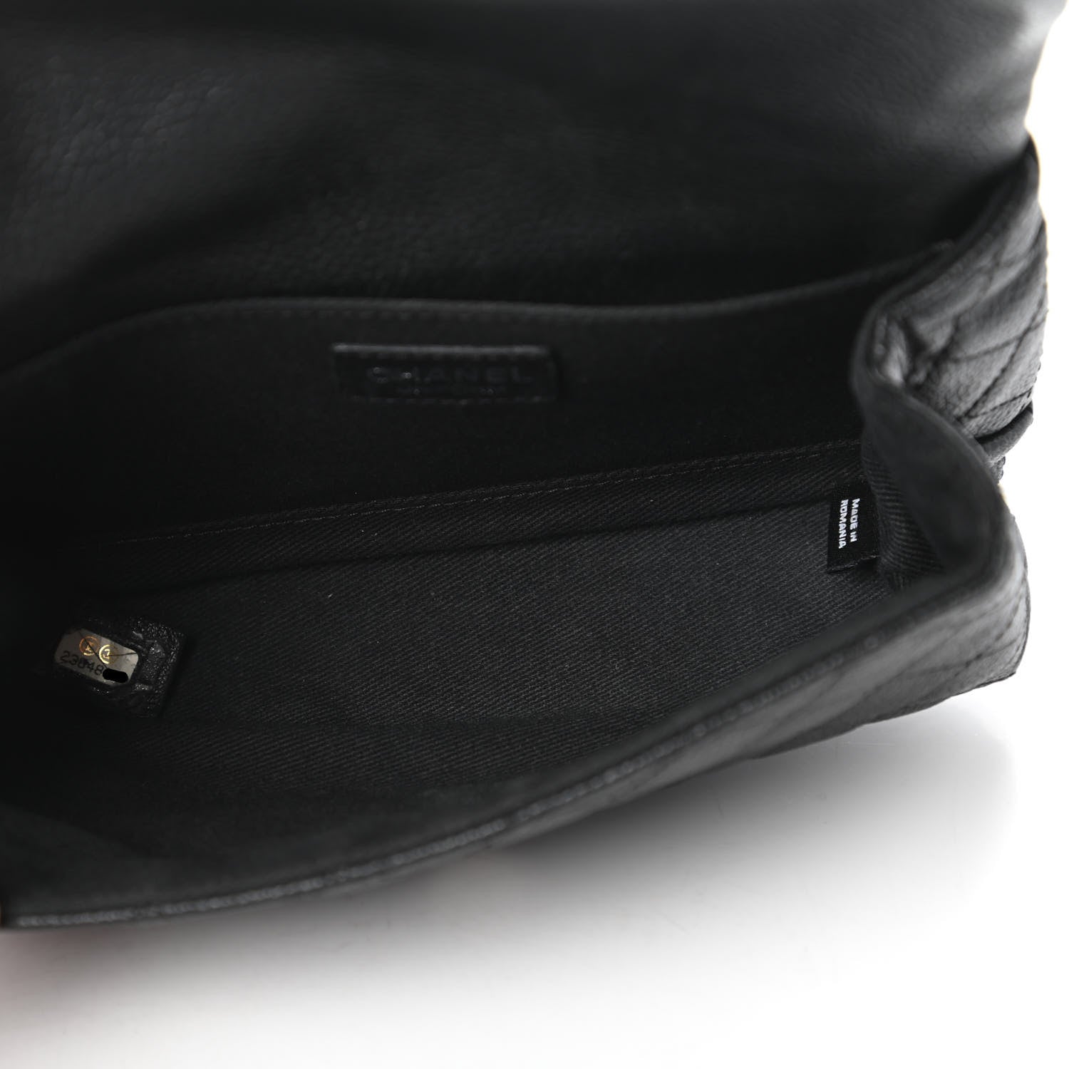 Chanel Grained Calfskin Quilted 2.55 Reissue Flap Belt Bag Clutch Black 5 of 11