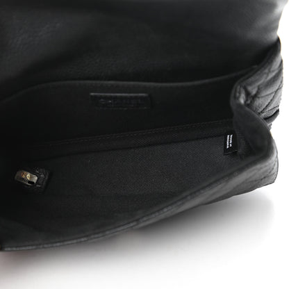 Chanel Grained Calfskin Quilted 2.55 Reissue Flap Belt Bag Clutch Black 5 of 11