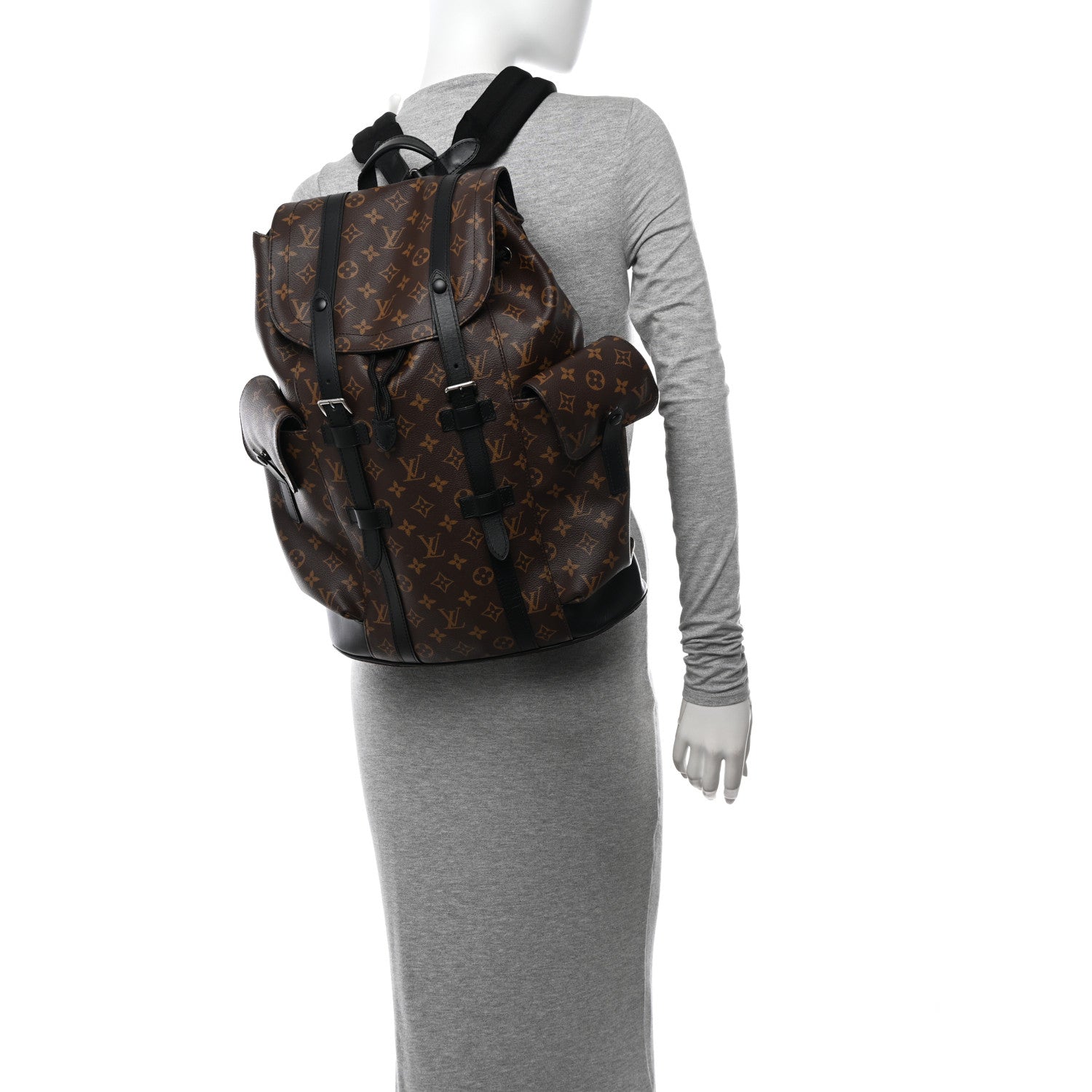 Louis Vuitton Monogram Macassar Christopher PM Backpack 2 of 9