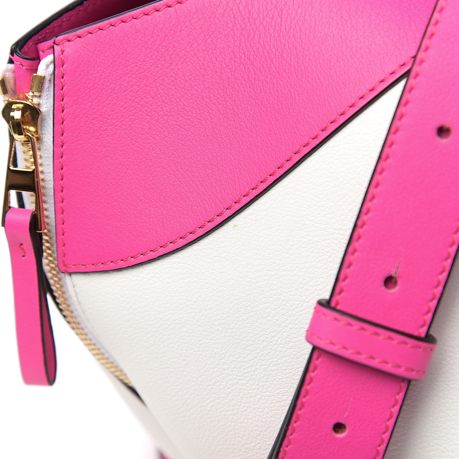 Loewe Calfskin Small Hammock Shoulder Bag Shocking Pink White 8 of 10