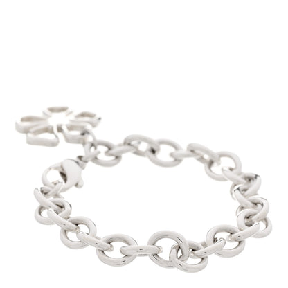 Tiffany Sterling Silver Flower Charm Bracelet 2 of 4