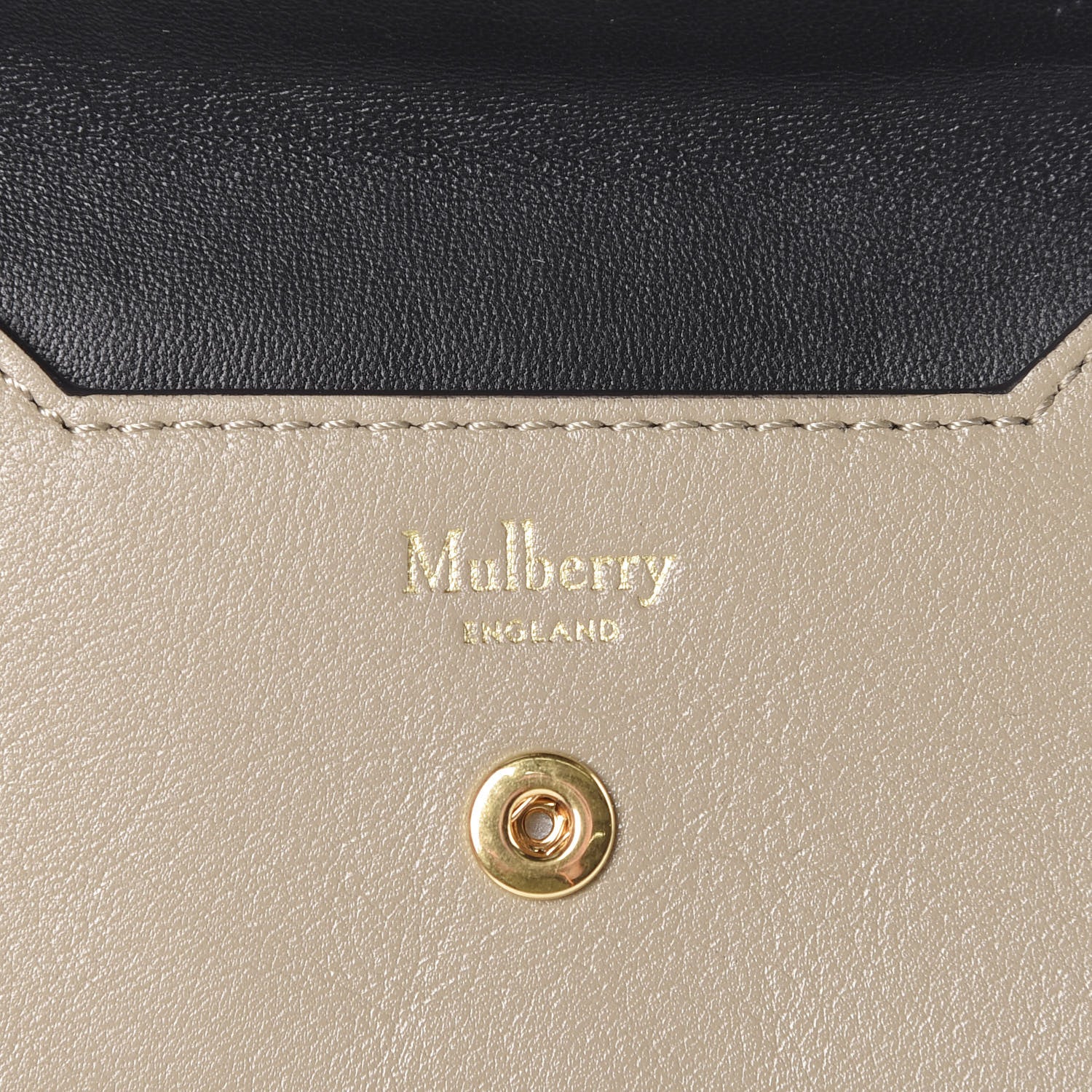 Mulberry Smooth Calfskin Multiflap Card Case Wallet Dune Porcelain Blue Black 6 of 8