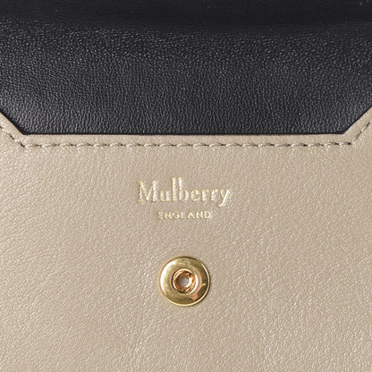 Mulberry Smooth Calfskin Multiflap Card Case Wallet Dune Porcelain Blue Black 6 of 8