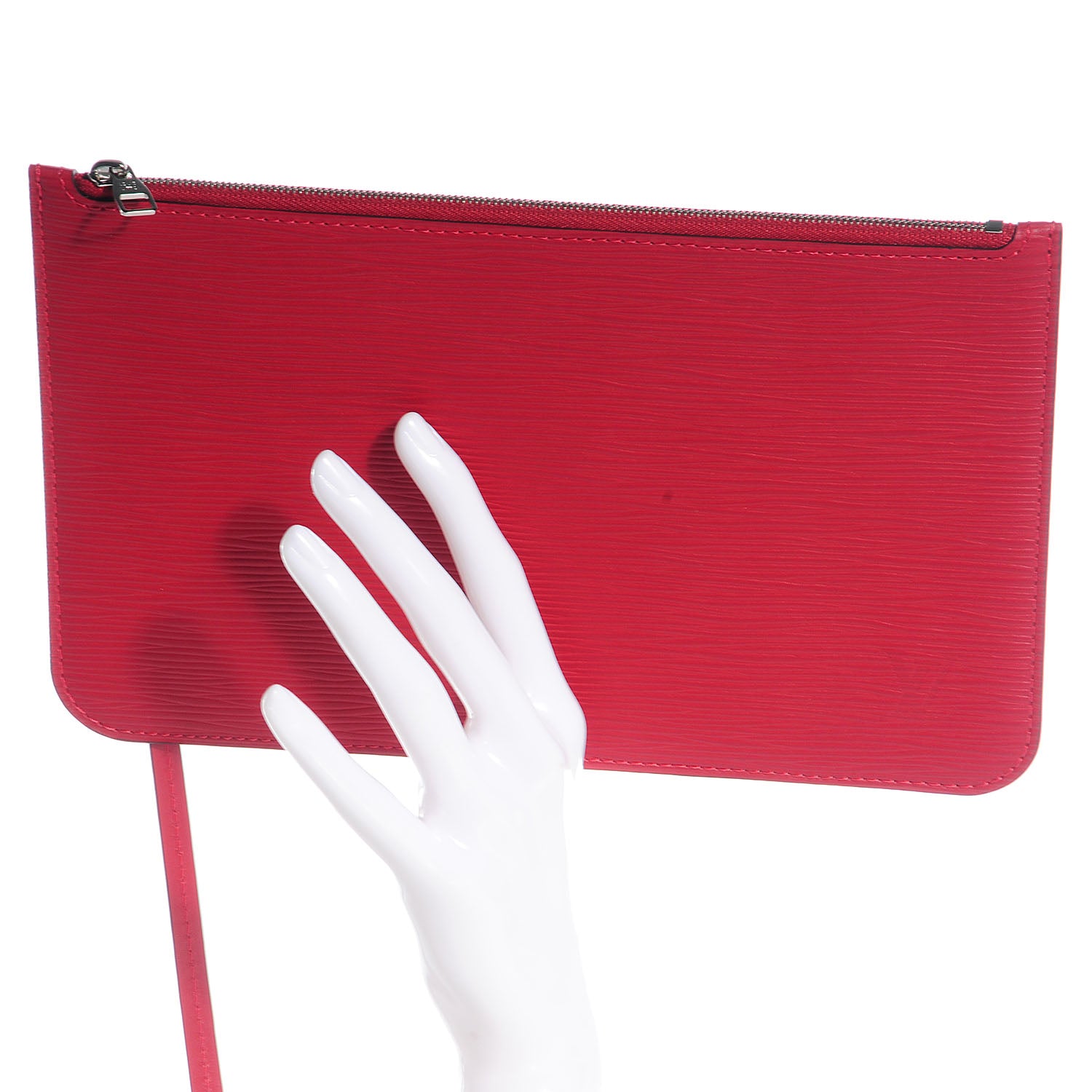 Louis Vuitton Epi Neverfull MM GM Pochette Carmine 2 of 7