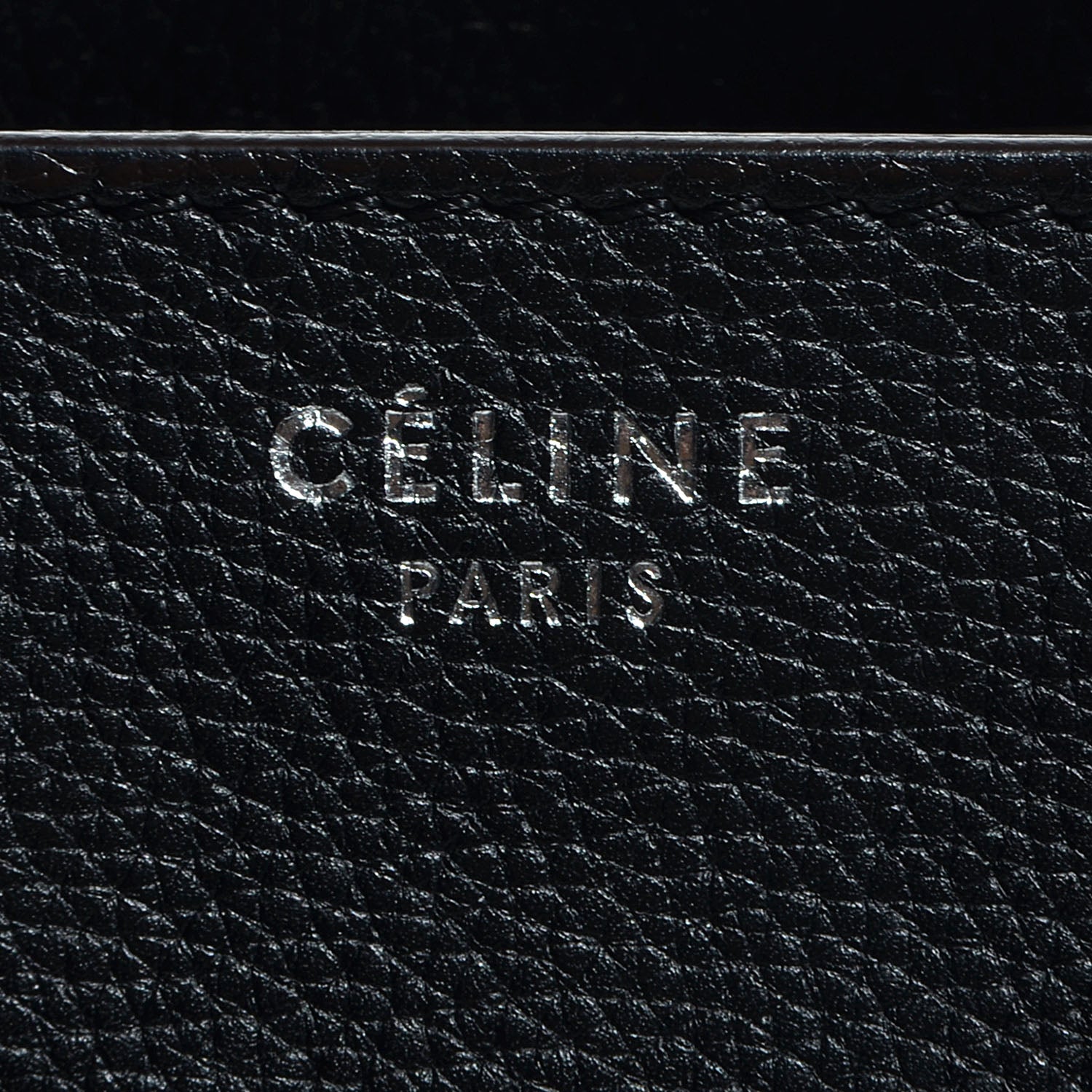 Celine Drummed Leather Shoulder Luggage Black 12 of 18