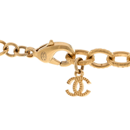Chanel ID Dog Tag Charm Necklace Gold 5 of 5