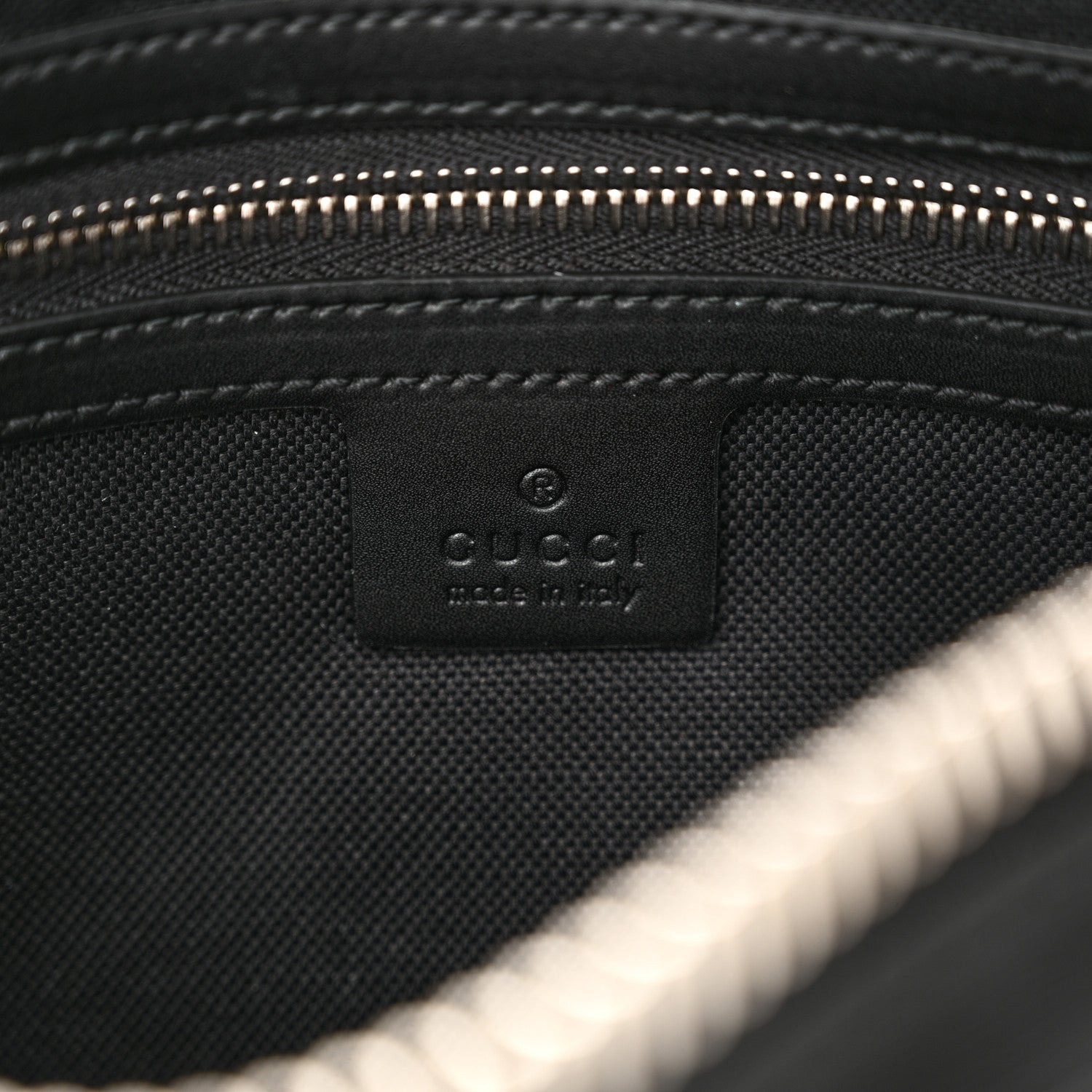 Gucci Soft GG Supreme Monogram Web Belt Bag Black Grey 6 of 15