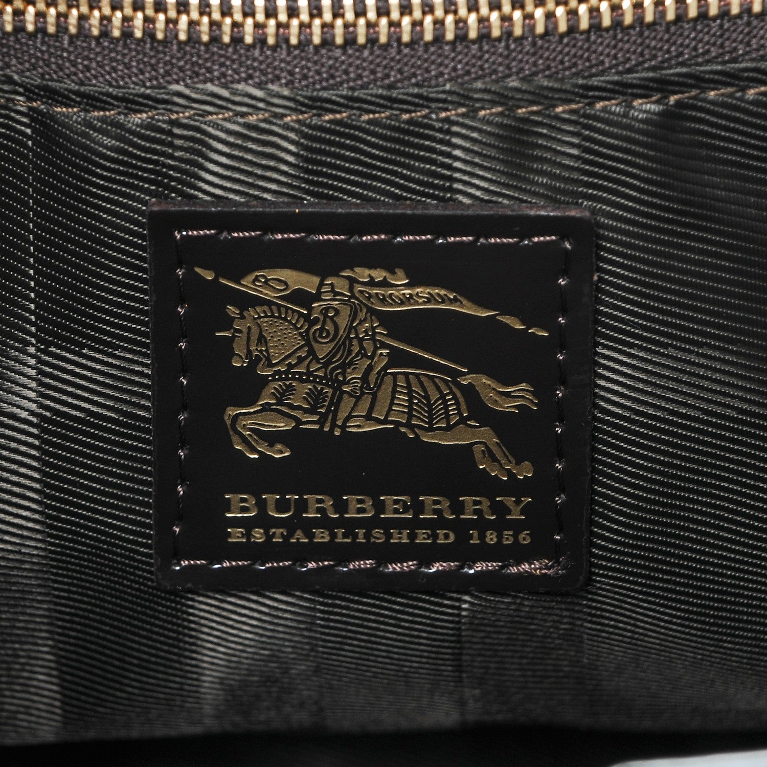 Burberry Nylon Quilted Tote Brown 6 of 6