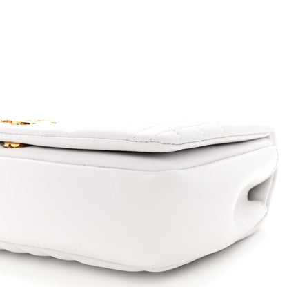 Burberry Lambskin Quilted Small Lola Bag Optic White 10 of 10