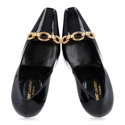 Saint Laurent Vernice Grupy Silvana 110mm Pumps 39.5 Oro Antico Black 2 of 10
