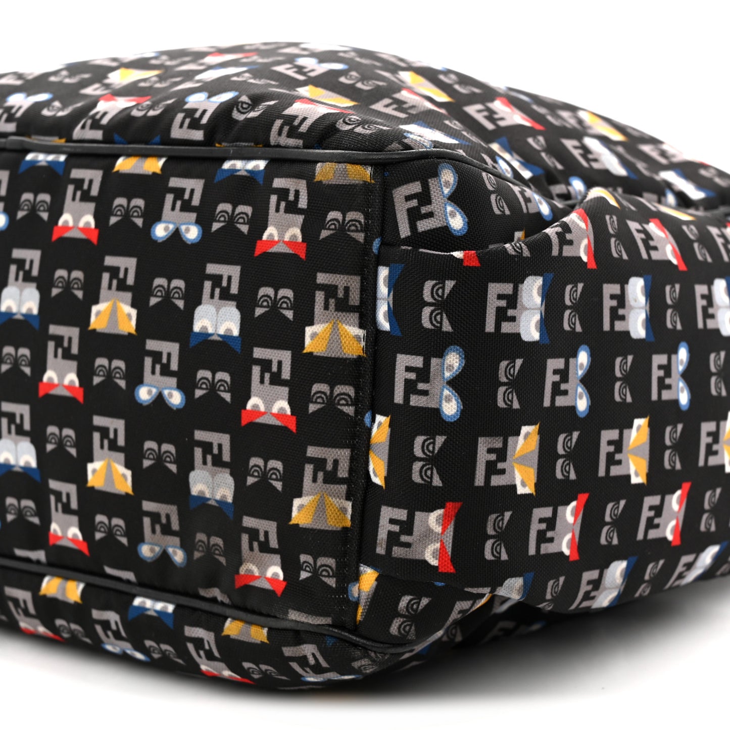 Nylon FF Monster Diaper Bag Black Multicolor