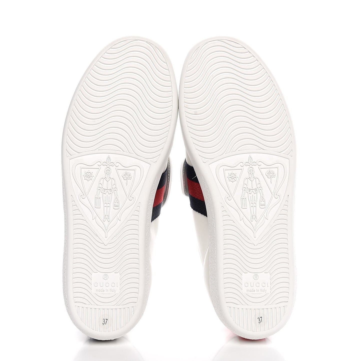 Calfskin Ayers Web Dagger Embroidered Ace Sneakers 37 White
