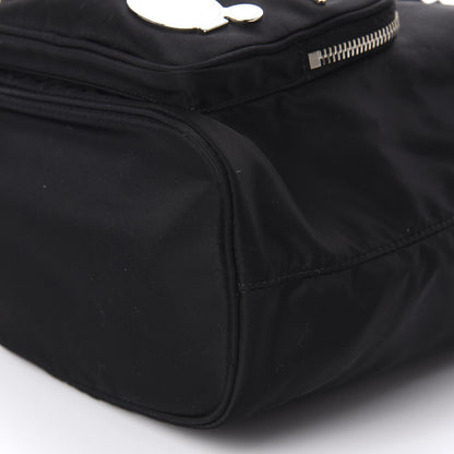 Prada Saffiano Tessuto Nylon Mini Bucket Crossbody Bag Black 7 of 11