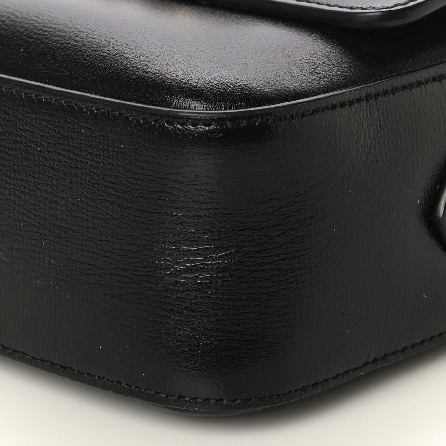 Textured Calfskin Small Horsebit 1955 Shoulder Bag Black