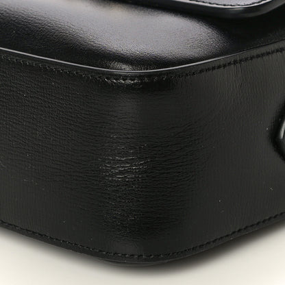 Gucci Textured Calfskin Small Horsebit 1955 Shoulder Bag Black 9 of 13
