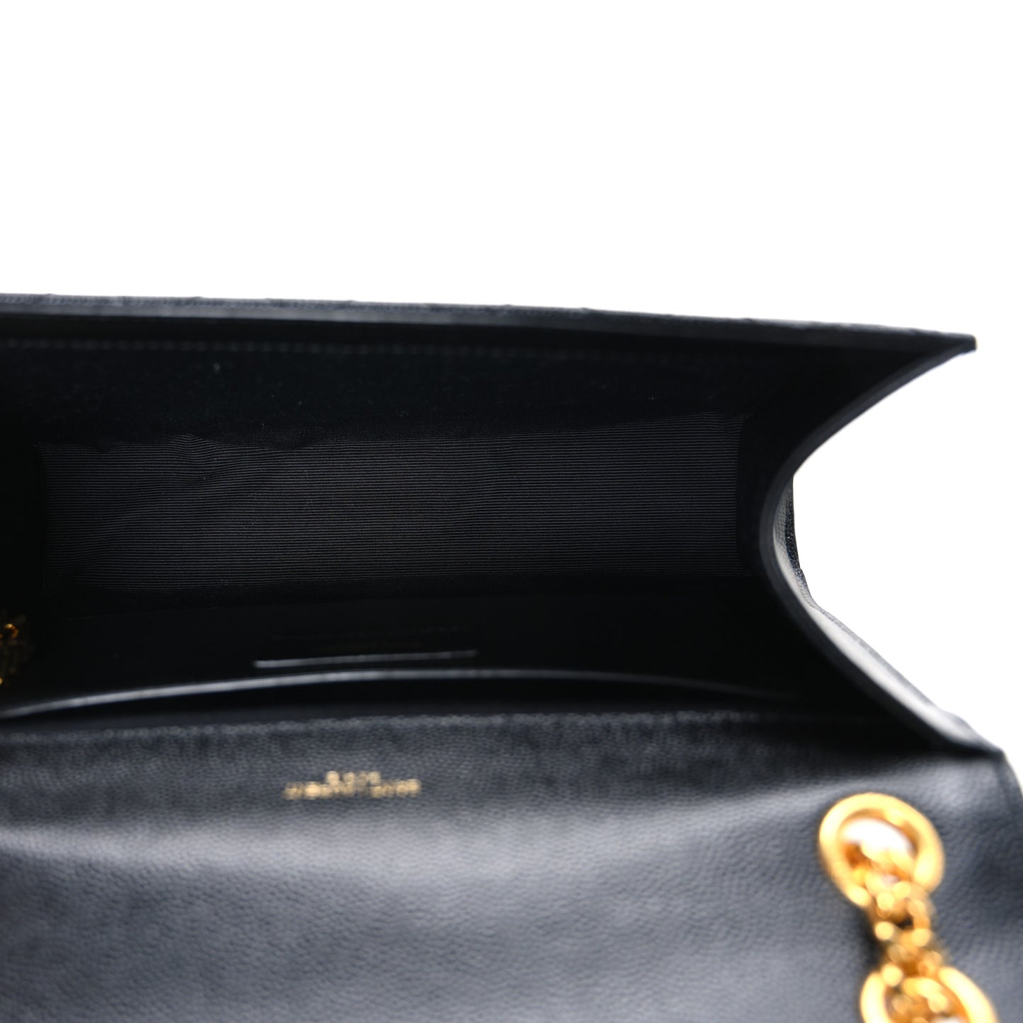 Grain De Poudre Textured Mixed Matelasse Triquilt Medium Monogram Satchel Black
