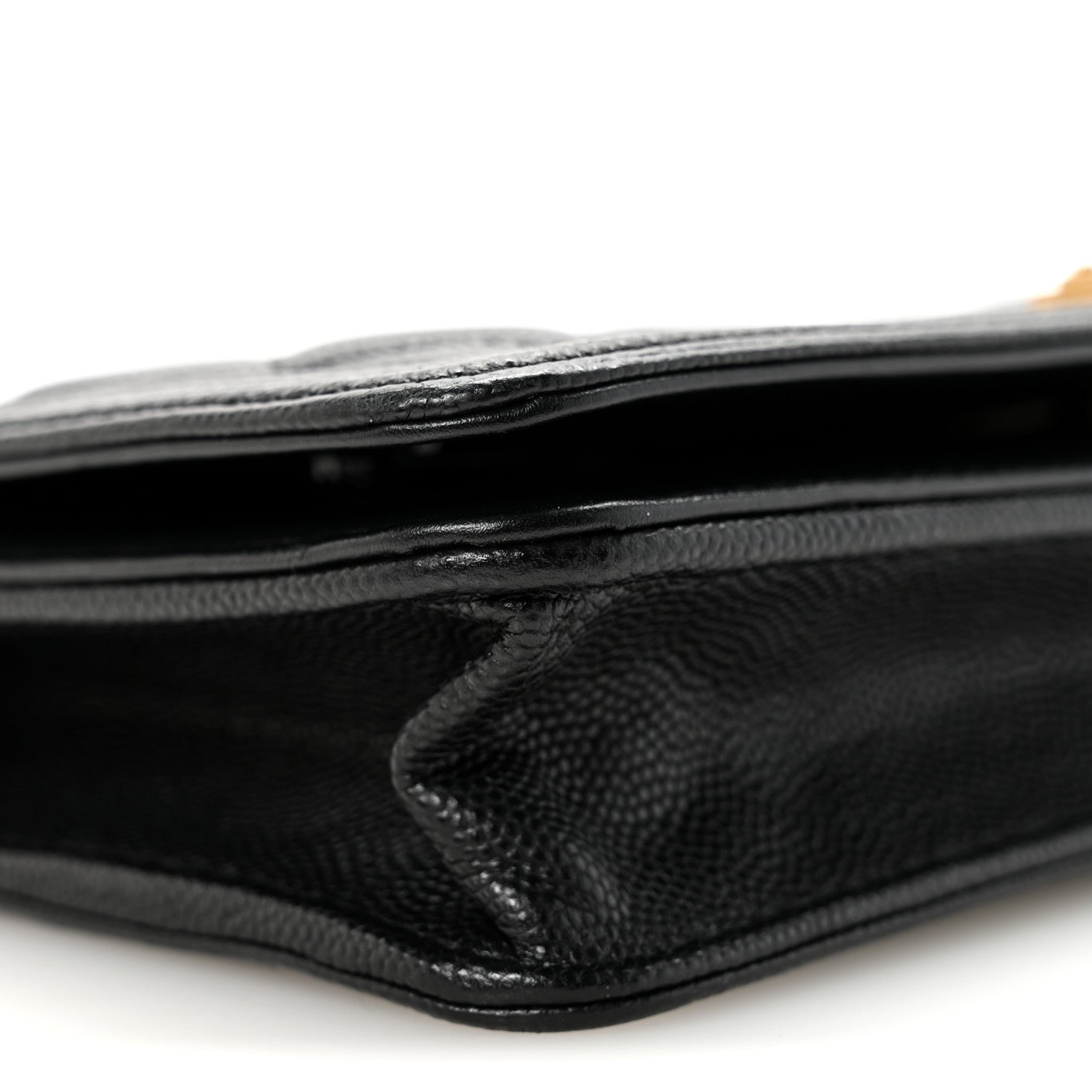 Chanel Caviar Quilted Boy Wallet On Chain WOC Black 9 of 12