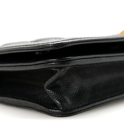 Chanel Caviar Quilted Boy Wallet On Chain WOC Black 9 of 12