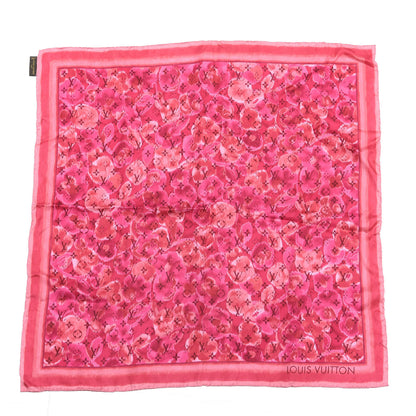 Louis Vuitton Silk Monogram Ikat Summer Square Scarf Rose Indien 1 of 4
