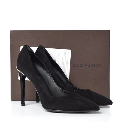 Louis Vuitton Suede Eyeline Pumps 39 Black 15 of 15
