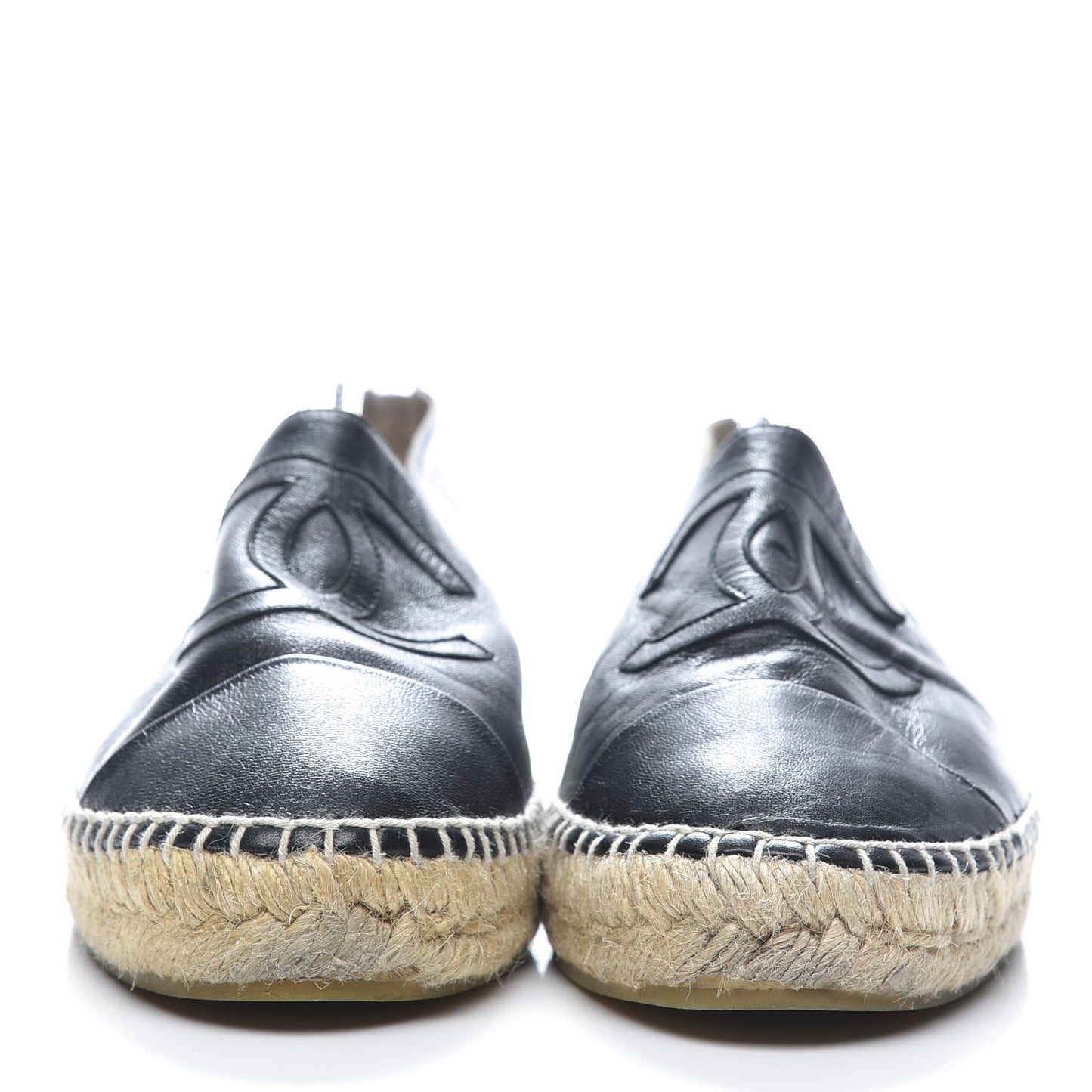 Lambskin CC Espadrilles 41 Black
