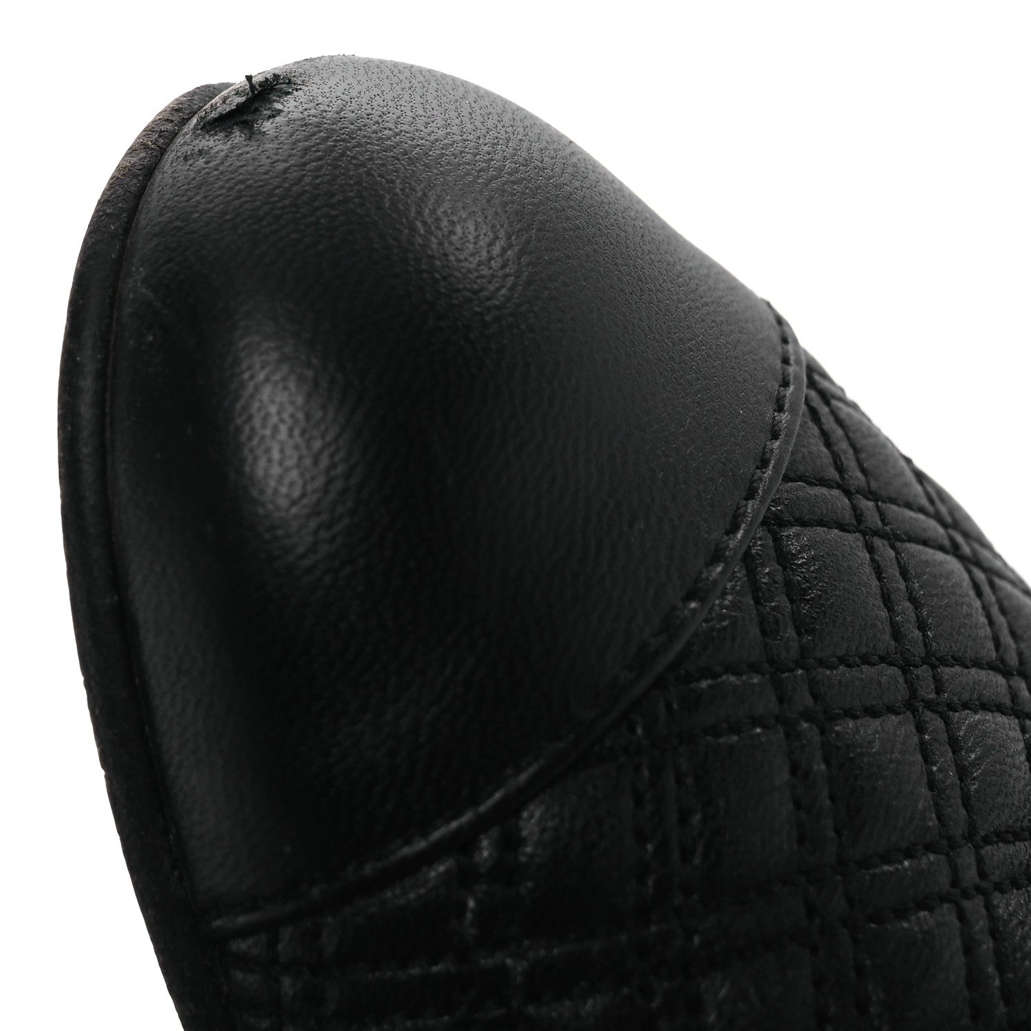 Chanel Lambskin Quilted Cap Toe Short Boots 36.5 Black 11 of 12