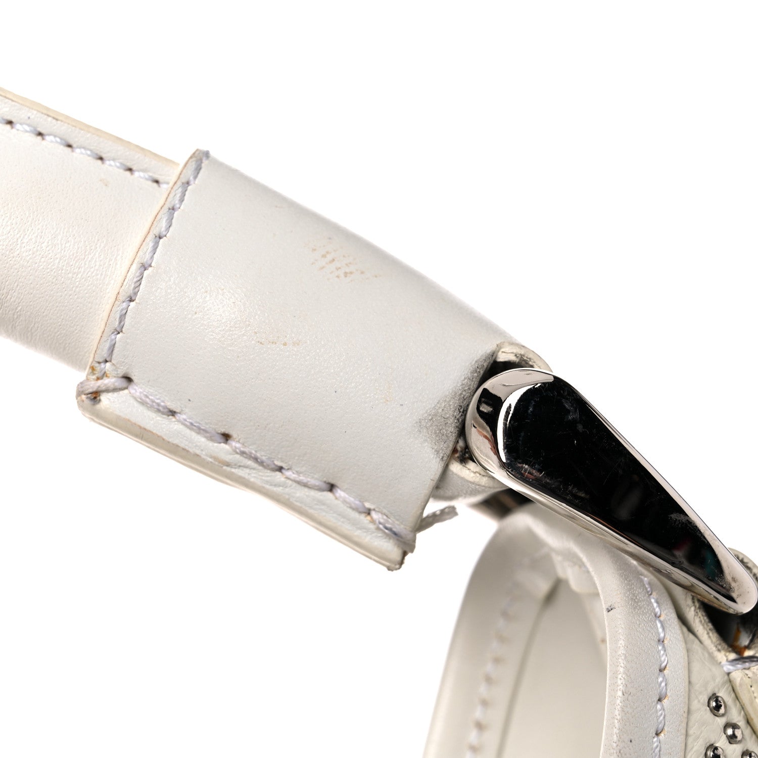 Burberry Calfskin Studded Hobo White 31 of 34