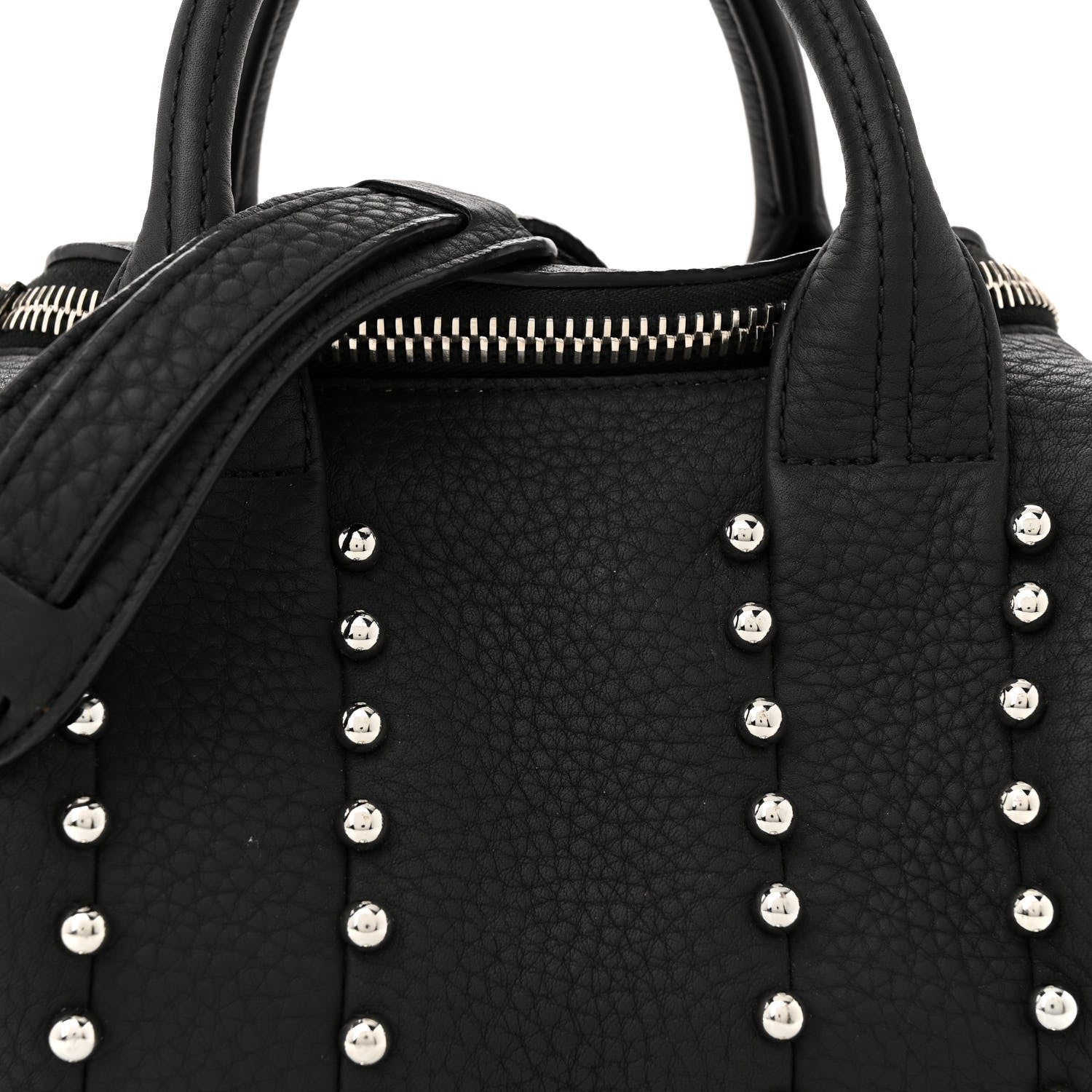 Alexander Wang Calfskin Studded Mini Rockie Matte Black Rhodium Hardware 7 of 10