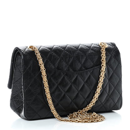 Chanel Aged Calfskin Quilted 2.55 Reissue 225 Flap Black 4 of 19