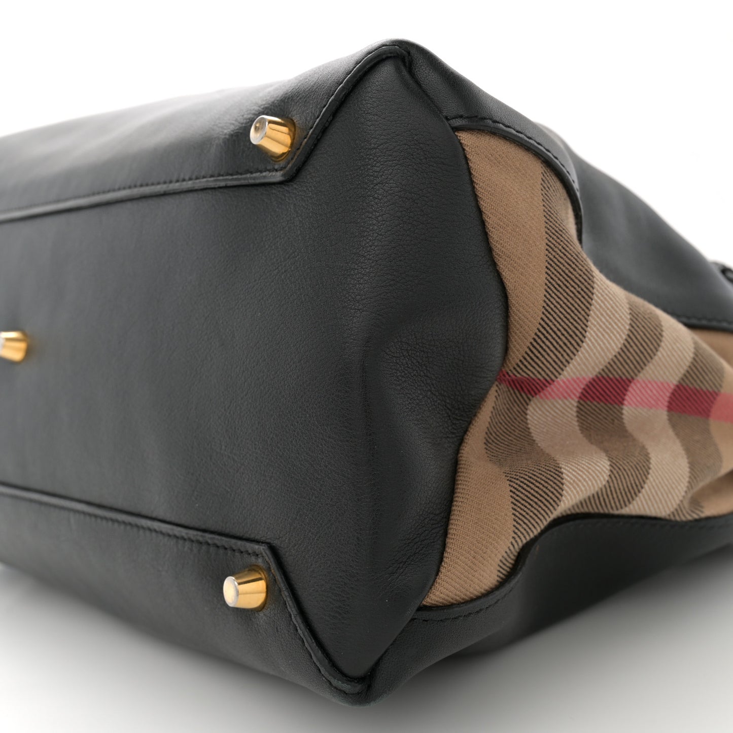 Smooth Calfskin Medium Sartorial Banner Tote Black