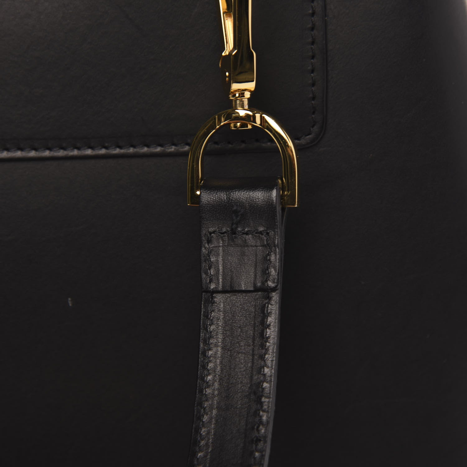 Mansur Gavriel Calfskin Lady Bag Black Royal 14 of 14