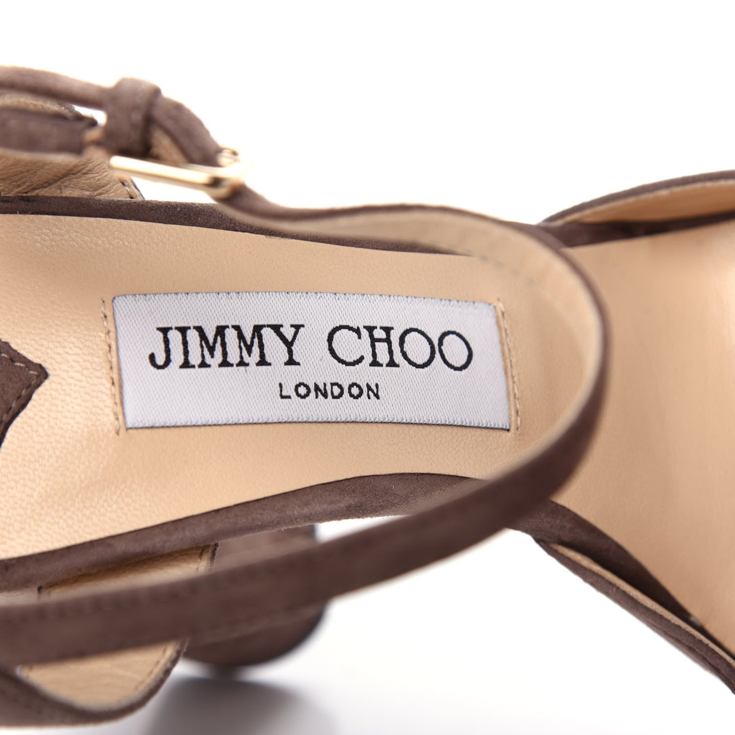 Jimmy Choo Suede Maple 125 Pumps 38 Stone 8 of 10