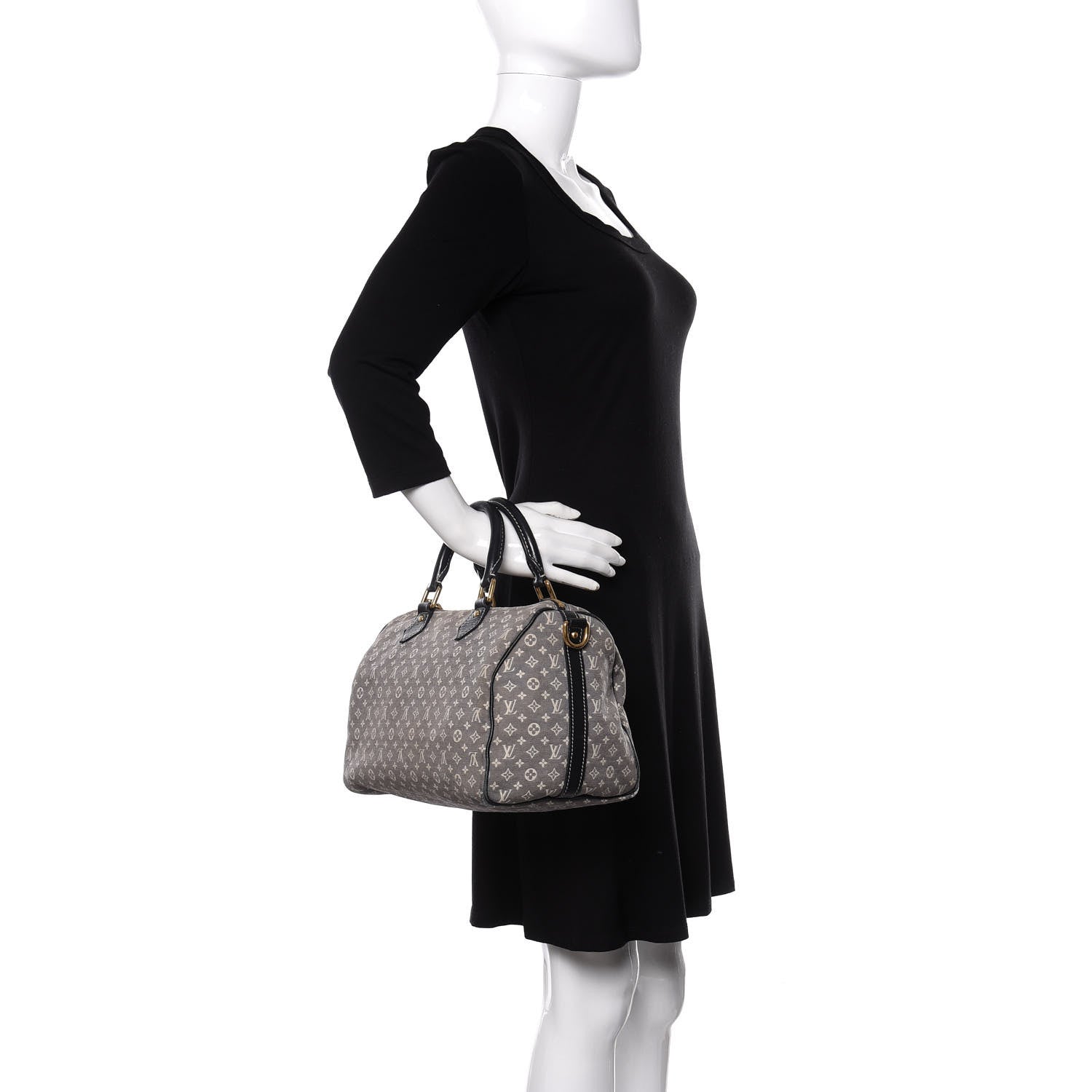 Louis Vuitton Monogram Idylle Speedy Bandouliere 30 Encre 2 of 10