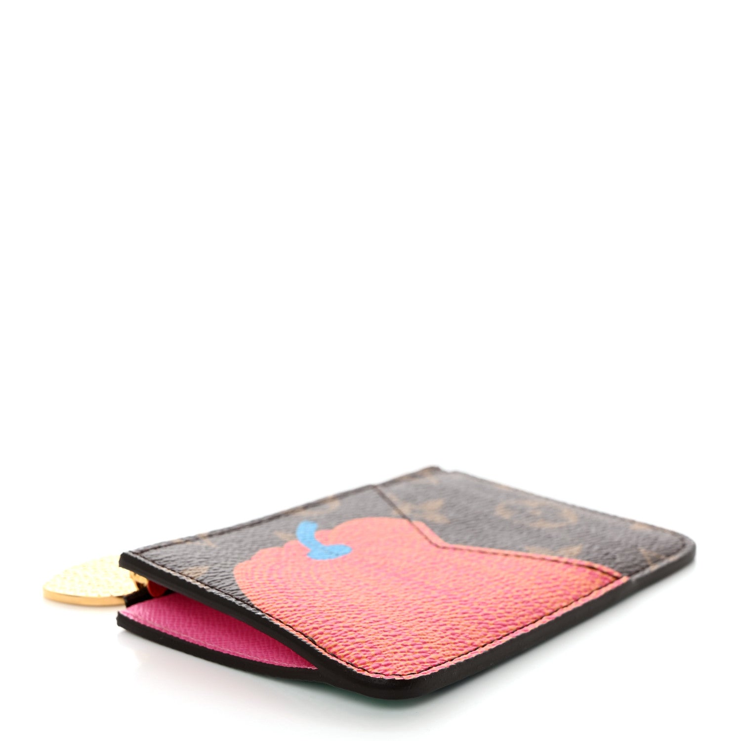 Louis Vuitton LV X YK Monogram Kusama Pumpkin Zipped Romy Card Holder 4 of 7