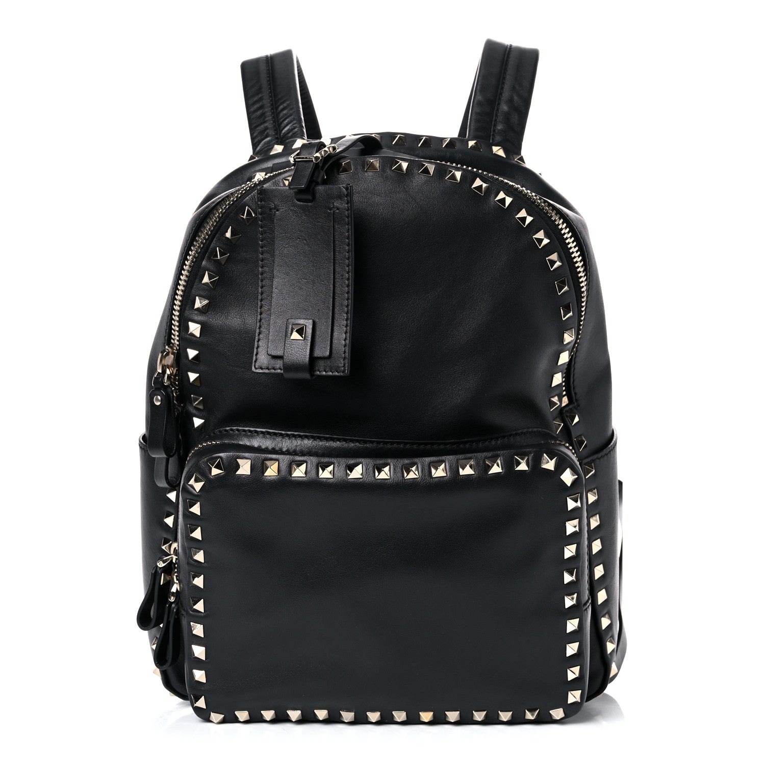 Valentino Garavani Vitello Medium Rockstud Backpack Black 1 of 16